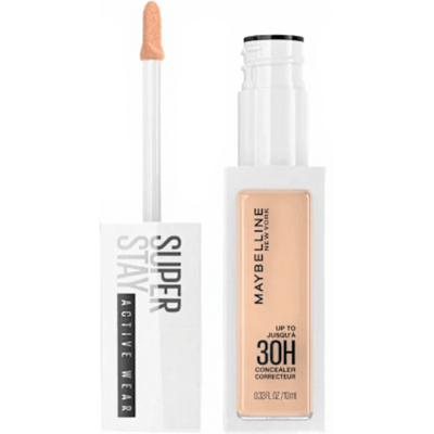Maybelline New York - SuperStay 30H Active Wear Concealer - 15 Light - Langhoudende Volledig Dekkende Concealer met Matte Finish - 10 ml