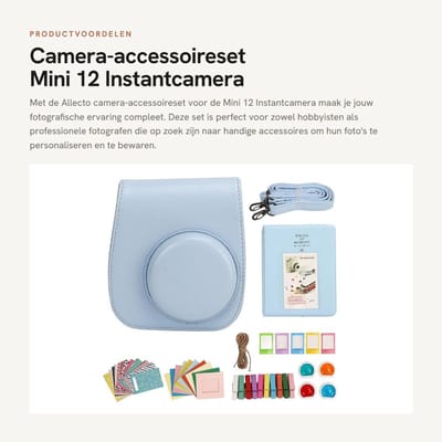 Dailygoods- Camera-accessoireset Inclusief Hoesje - Album - Stickers