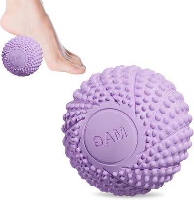 Fascia Massageballen voor Spierherstel en Stressverlichting, Ideaal voor Rug, Benen en Voeten (Paars)