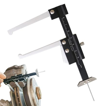 Bandenprofieldieptemeter - Meetgereedschap - Slijtage Herkennen - Duidelijke Markeringen - 0-60 mm - Zilver
