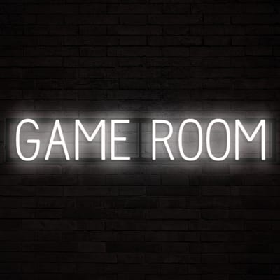GAME ROOM - Lichtreclame Neon LED bord verlicht | SpellBrite | 92,09 x 16 cm | 6 Dimstanden & 8 Lichtanimaties | Reclamebord neon verlichting