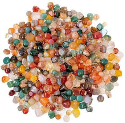 Dailygoods- Decoratieve Stenen 200 g - Kleurige Kiezelstenen 4-6 mm - Glazen Stenen - Aquariumdecoratie - Tuinaccessoires - Milieuvriendelijk en Duurzaam - Kiezels