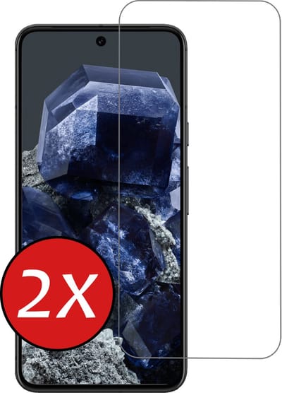 Screenprotector - 2 Stuks - Geschikt voor Google Pixel 8 - Extra Sterk - Beschermglas - Gehard Glas - Tempered Glass - Screen Protector