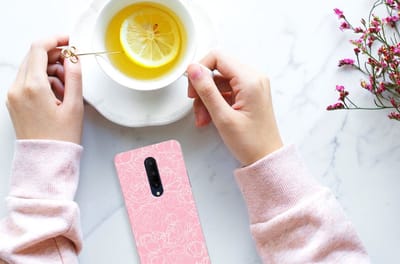 OnePlus 7 Pro TPU Case White Flowers