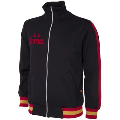 COPA Football - AS Roma 1977 - 78 - Retro Voetbaljack - Heren - S - Zwart