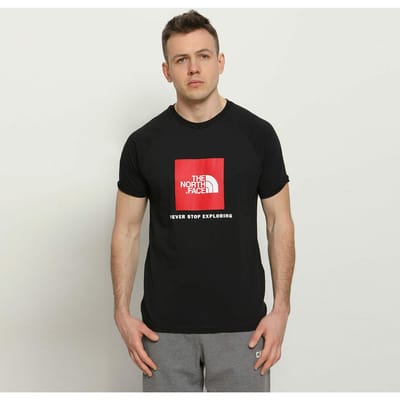 The North Face Heren Reglan Sleeve NSE T Shirt Zwart