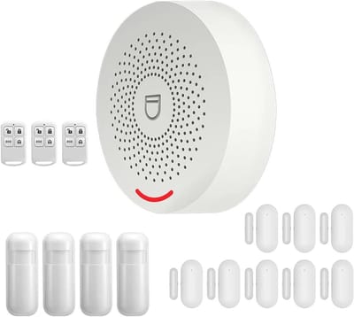 Wifi Alarmsysteem - Huisalarm Beveiliging - Huis Beveiligen - Geen Vals Alarm - 54 Zones - Wit