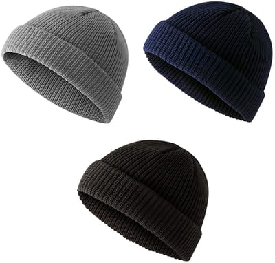 Dailygoods- Vissersmuts Uniseks - Thermische Wintermuts - Ademend - Zacht - Warm - Korte Omslag - Beanie