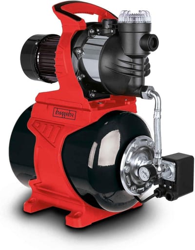 Huiswaterpomp - Dompelpomp Bronpomp - Water Toevoer - 24L Ketel - 48 Meter Opvoer - Rood
