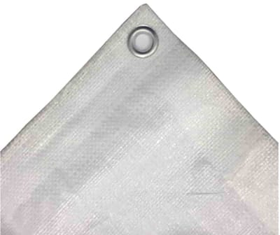 Afdekzeil 8x10m Wit, 180g/m² - Waterdicht en UV-bestendig