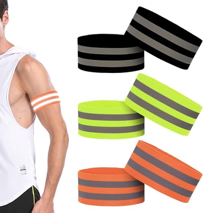 Set van 6 Reflecterende Broekklemmen voor Fietskleding en Joggen met Klittenbandsluiting en Bescherming