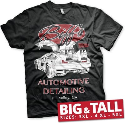 Back to the Future Biff's Automotive Detailing Longsleeve Tee Zwart-XL