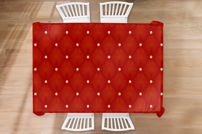 Kerst Tafelkleed - Kerstmis Decoratie - Tafellaken - Patronen - Kerst - Goud - Stippen - 220x150 cm - Kerstmis Versiering - Tafeldecoratie Kerstmis - Kerstdecoratie tafel - Tafelversiering