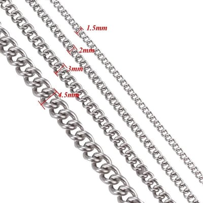 Aramat Jewels | Halskettingen | Zilverkleurige Open Gourmetketting RVS – Lichte Schakelketting Staal Unisex | 3mm / 60cm |60cm | | Staal | Volwassenen | Verkleurd niet