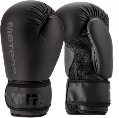 Meteor - Bokshandschoenen - 10 oz - PU - Klittenbandsluiting - Trainingshandschoenen