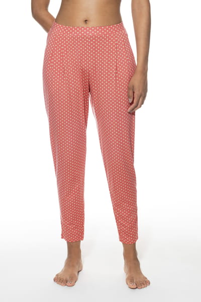 Broek op enkelhoogte Serie Geometric Meadow Pale Macaron