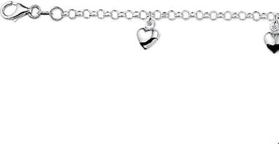 The Jewelry Collection armband - Hart - Zilver