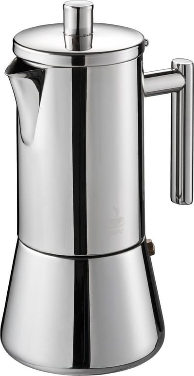 GEFU NANDO Espressomaker 4 Kops – Italiaanse Moka Pot – Espresso Percolator voor Inductie