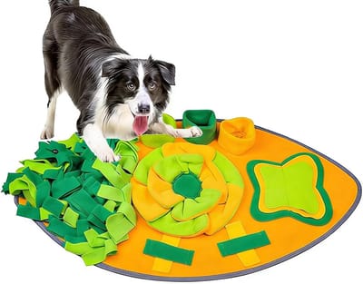 Snuffelmat Hond - Voederspeelgoed Hond - Voedingsverrijking - Verstelbaar Ontwerp - 72 x 40 cm - Grijs
