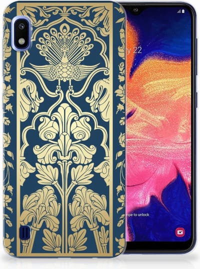Samsung Galaxy A10 TPU Case Beige Flowers