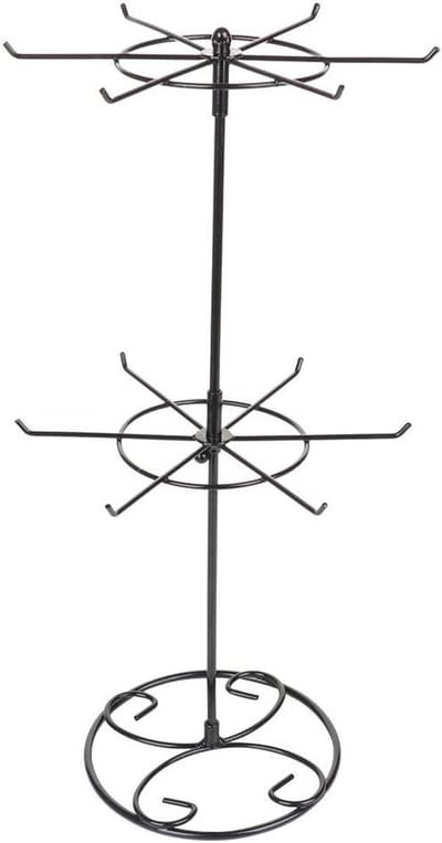 Sieradenrek - Juwelenhouder - Sieraden Opbergen - Draaibaar Carousel - 40 cm Hoog - Zwart
