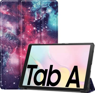 Hoes - Geschikt voor Samsung Galaxy Tab A7 (2020) - Dun & Stevig - Trifold Bookcase - Hard Cover - Hardcover Book Case - Tablet Hoesje - Galaxy