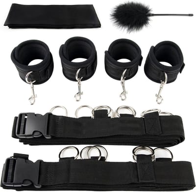 Luxe Bondage set - Zwart - Bondagesets - Sex speeltjes - Volwassenen - Bondage -BDSM - Bondage touw