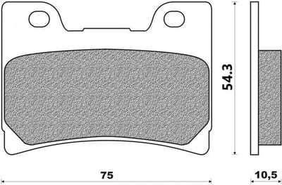 Plaquette de frein Brembo pour Moto Yamaha 1200 V-Max 1993 à 2003 AV / 07YA24.RR Neuf