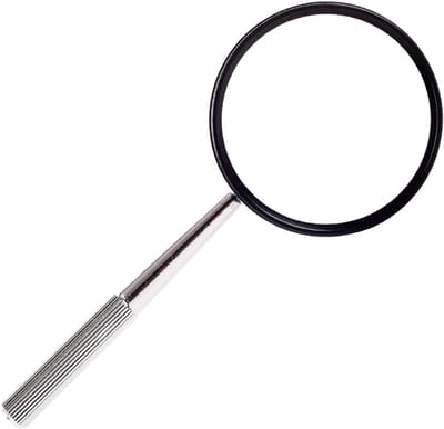 Vergrootglas met Handvat - Leesloep Vergrootglas - Gedetailleerde Inspectie - 30x Vergroting - Zwart
