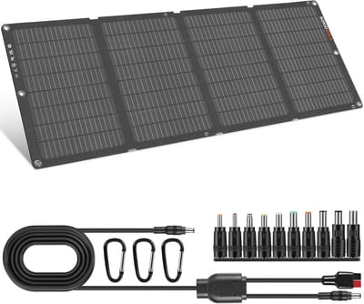 Draagbare 40W opvouwbare zonnepaneel oplader voor outdoor gebruik met USB-C en USB-A poorten