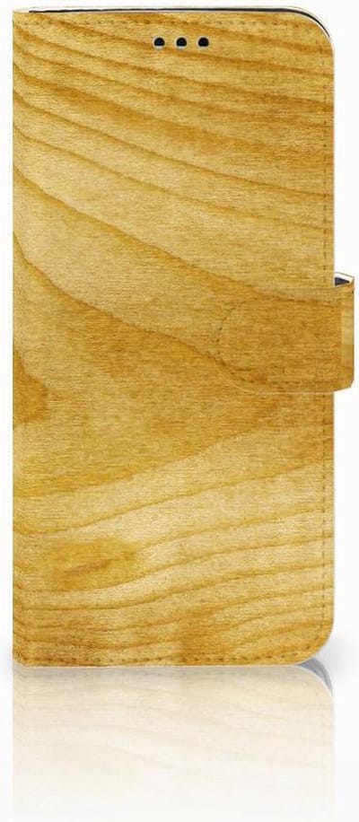 Samsung Galaxy S9 Plus Book Style Case Licht Hout