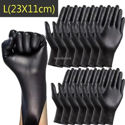 10-100 stuks Rubberen Handschoenen Wegwerp Nitril Handschoenen Voor Huishoudelijke Schoonmaakwerk Veiligheidsgereedschap Tuinhandschoenen Keuken Kookgereedschap 10PCS (5 pairs)