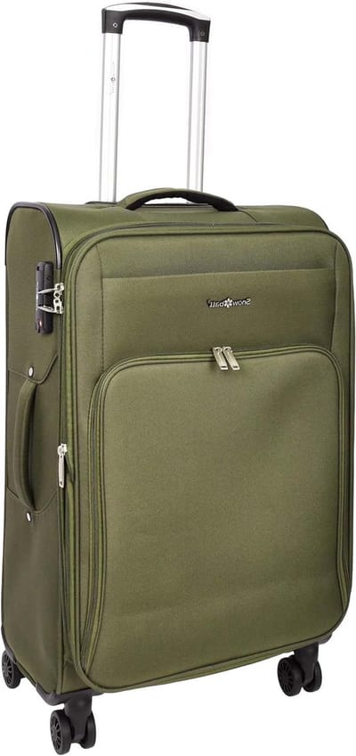 Reis Koffer - Zachte Trolley - Vakantie Voorbereiden - Lichtgewicht En Uitbreidbaar - 77 cm - Khaki
