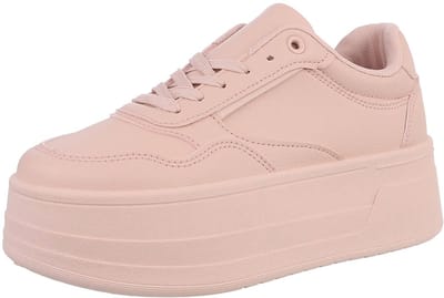 Dames wedge sneaker roze maat 38