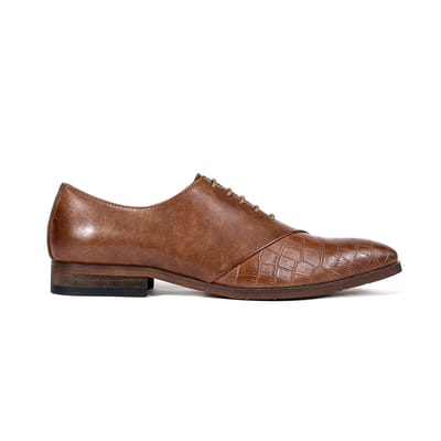 ALLTHEMEN Heren Krokodillenprint Spitse Neus Schoenen - 40