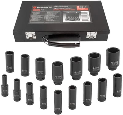 Forsage F-serie - Lang Impact Dopsleutelset - 10-36mm - 6-kantig
