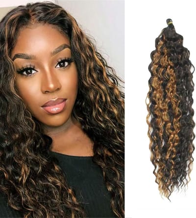 Haak Haar - Krullend Vlechten Haar - Kapsel Creëren - Synthetische Vezels - 22 Inch - Highlight Kleur