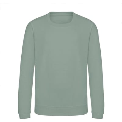Just Hoods - AWDis Sweat Kinder - Dusty Green maat 1/2 (XXS)
