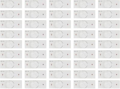 Dailygoody - 50Pcs Smd Led Lens - Hoogwaardige Glasvezelplaat - Eenvoudig te installeren - 3V Smd Lamp Kraal - Geschikt voor LED TV Reparatie - 32-65 ..