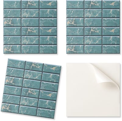 Decoratieve zelfklevende vinyltegels - Voor de hal, marmerlook, 20x20x20 cm