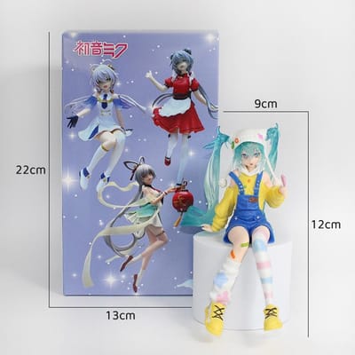 20cm/7.87in Hatsune Miku Anime Model Kawaii Sprookjes Miku Actiefiguur Lolly Meisje Figuur PVC Verzameling Model Pop Speelgoed