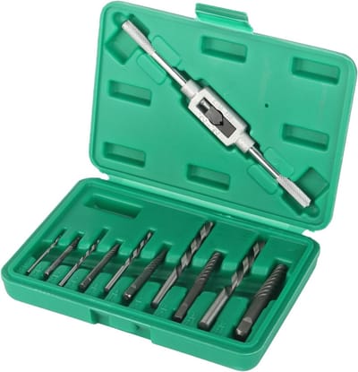 Set van 11 Beschadigde Schroef Extractors, Hoogwaardige Staal Boutverwijderaar met Handvat voor Eenvoudig Gebruik