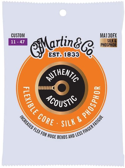 Martin MA130FX Flexible Core Silk & Phosphor Bronze Akoestische Gitaarsnaren (11-47)