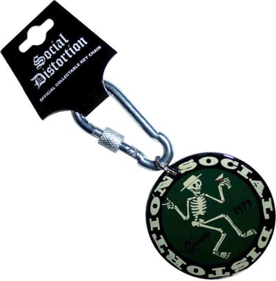 Social Distortion - Classic Logo Sleutelhanger - Zwart