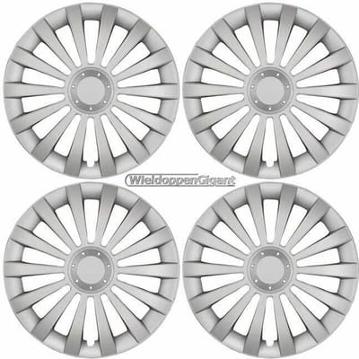 GoodGo Wieldoppen MERCURY-S 14 inch zilver. Set a 4 stuks (CONTROLEER UW BANDENMAAT en lees a.u.b. de onderstaande, uitgebreide tekst!)