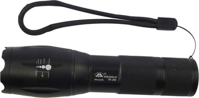 Zaklamp - Militaire Zaklamp - Led - Zwart - Aliminium - 13 CM - Verstelbare Lichtbundel