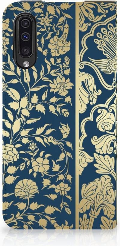 Book Case voor Samsung Galaxy A50 Smart Cover Beige Flowers