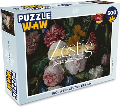 Puzzel Zestig jaar getrouwd - Huwelijk - Spreuken - Quotes - Legpuzzel - Puzzel 500 stukjes