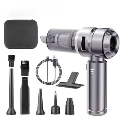 2 in 1 Premium Luxe Auto Stofzuiger | 19000Pa | 3 Standen | Krachtig | Blaasfunctie | Kruimeldief Draadloos | Usb Oplaadbaar | Handstofzuiger | Autostofzuiger | Kruimelzuiger | Blaazer