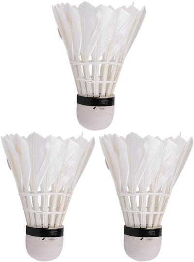 Badminton Shuttles met Ganzenveren - 3 Stuks voor Training en Wedstrijd